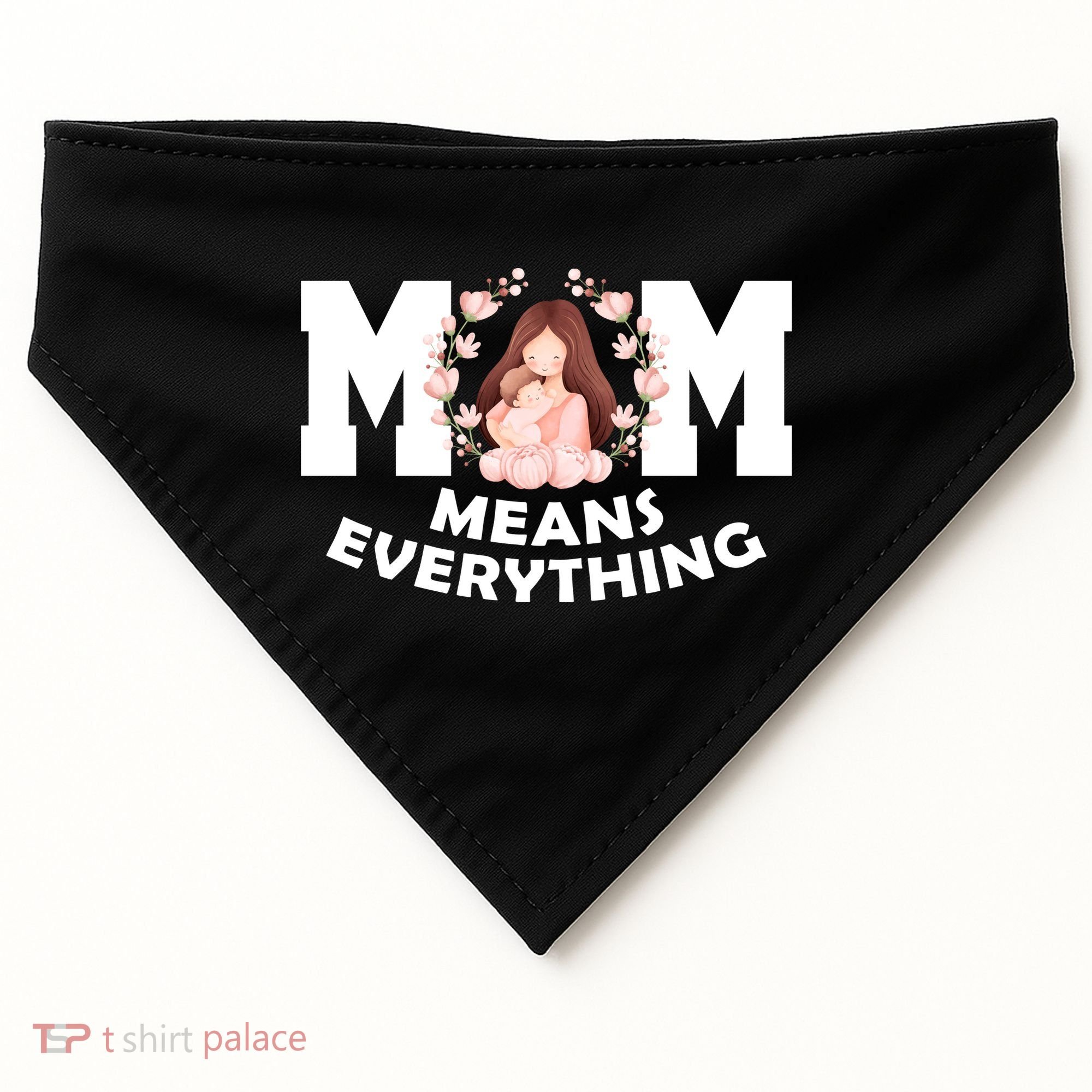 Mom Means Everything Cute Mothers Day Gift USA-Made Doggie Bandana