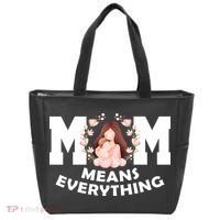 Mom Means Everything Cute Mothers Day Gift Tote Bag thumb 0