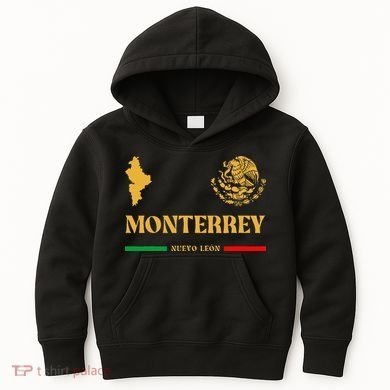 Monterrey Mexico Emblem Monterrey Kids Hoodie