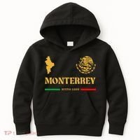 Monterrey Mexico Emblem Monterrey Kids Hoodie thumb 0