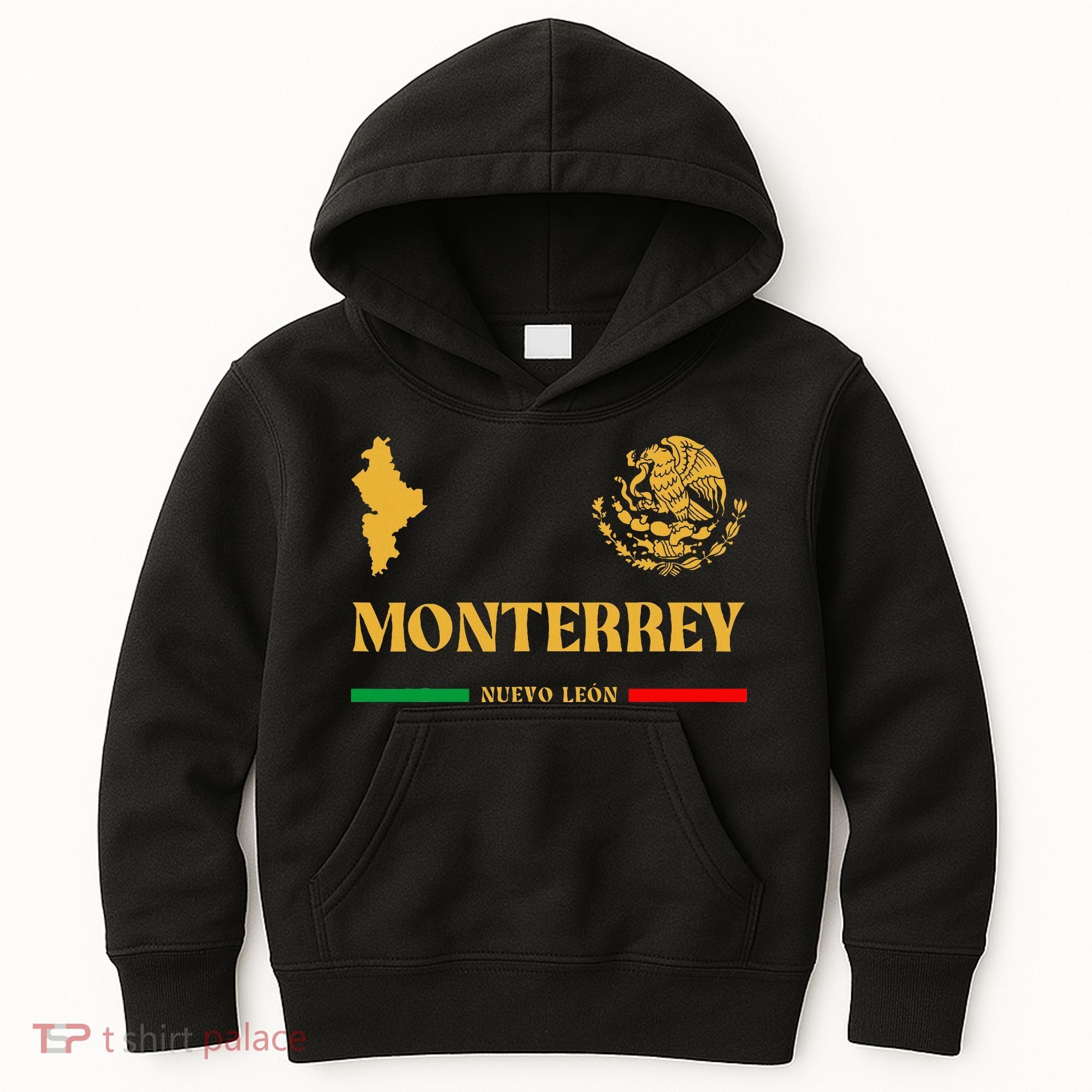 Monterrey Mexico Emblem Monterrey Kids Hoodie