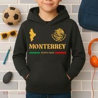 Monterrey Mexico Emblem Monterrey Kids Hoodie thumb 2