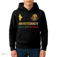 Monterrey Mexico Emblem Monterrey Kids Hoodie thumb 4