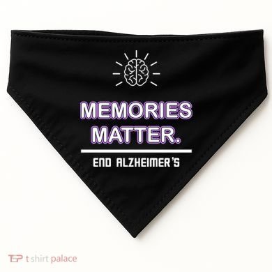 Memories Matter End Alzheimer's USA-Made Doggie Bandana