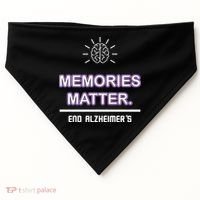Memories Matter End Alzheimer's USA-Made Doggie Bandana thumb 0