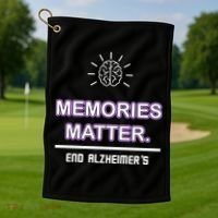 Memories Matter End Alzheimer's Golf Towel thumb 1