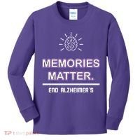 Memories Matter End Alzheimer's Kids Long Sleeve Shirt thumb 0