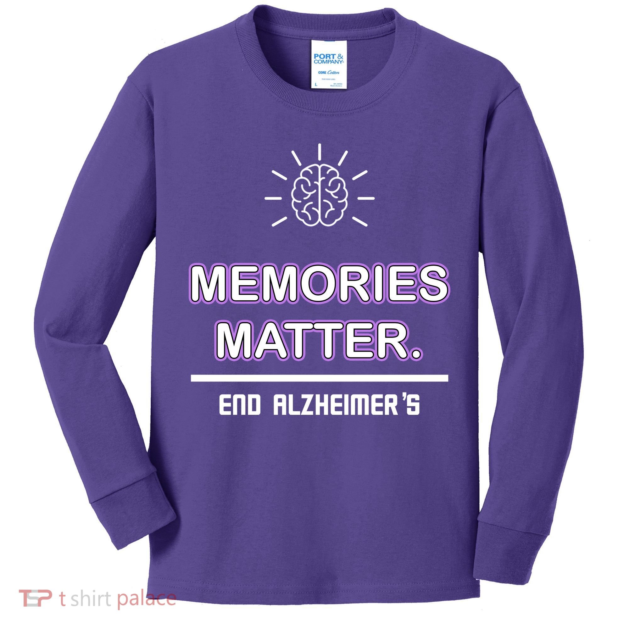 Memories Matter End Alzheimer's Kids Long Sleeve Shirt