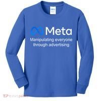 Meta Manipulating Everyone Through Advertising Kids Long Sleeve Shirt thumb 0