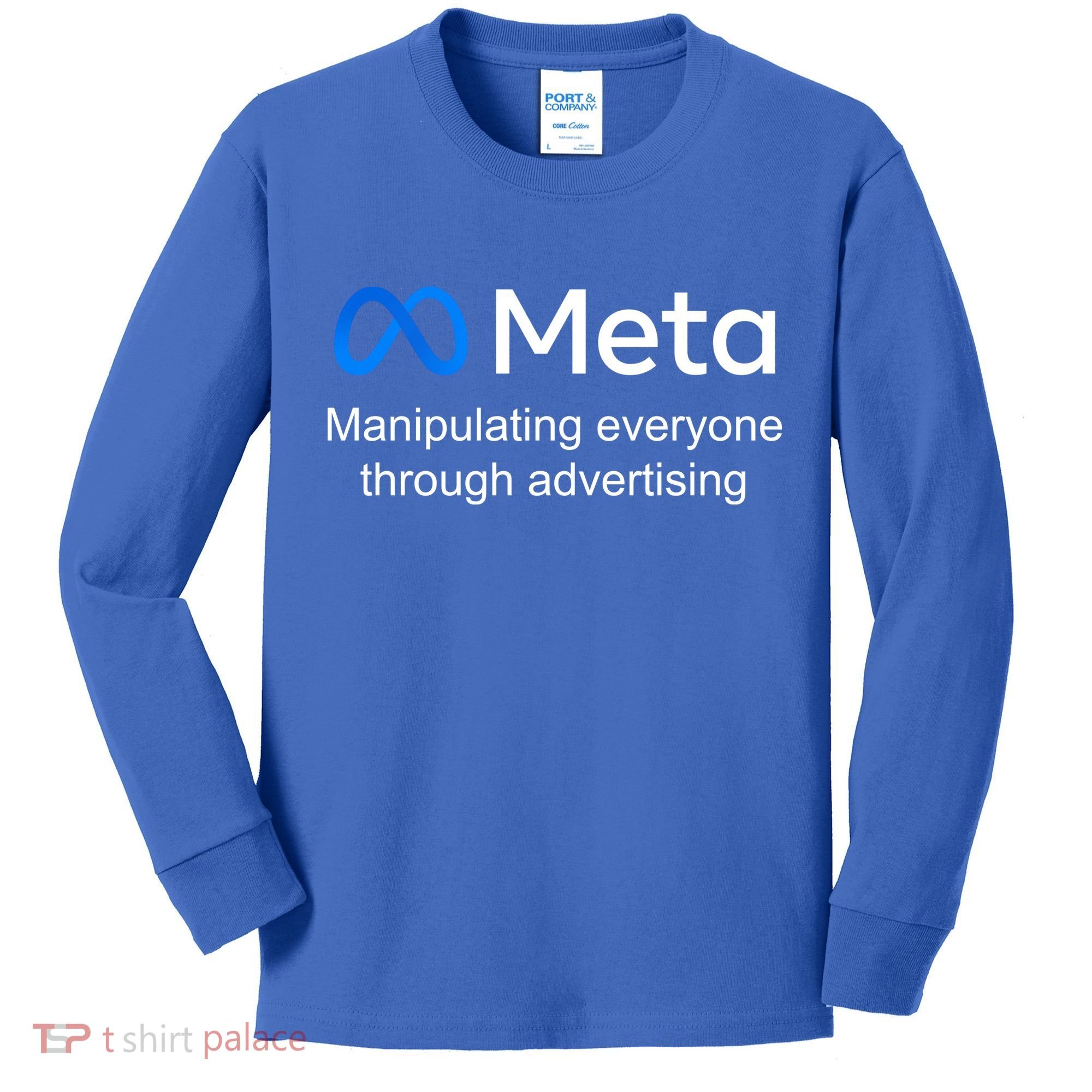 Meta Manipulating Everyone Through Advertising Kids Long Sleeve Shirt