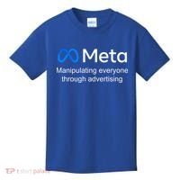 Meta Manipulating Everyone Through Advertising Kids T-Shirt thumb 0