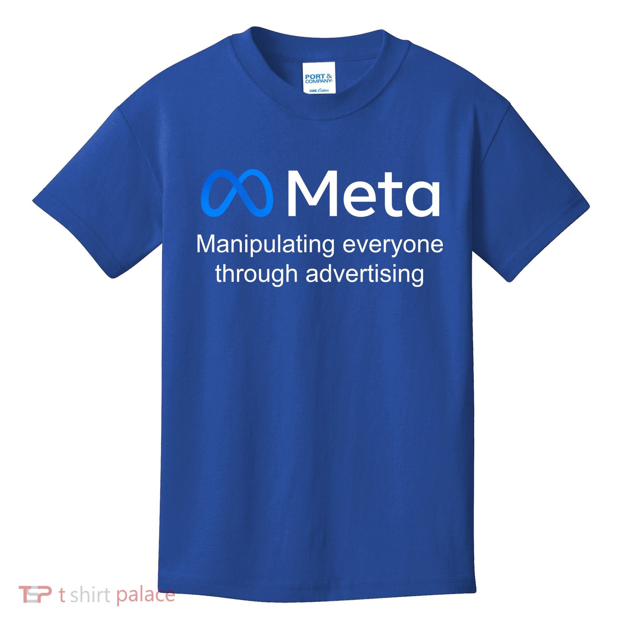 Meta Manipulating Everyone Through Advertising Kids T-Shirt