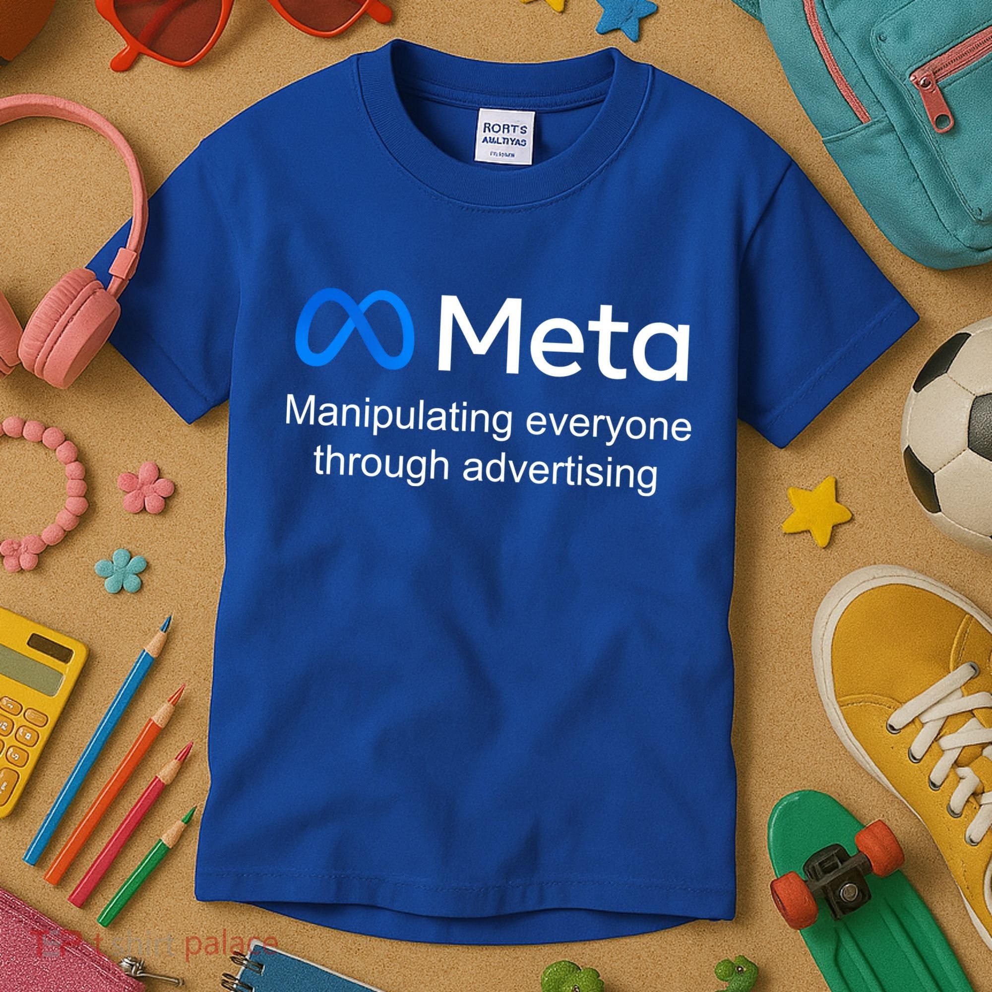Meta Manipulating Everyone Through Advertising Kids T-Shirt