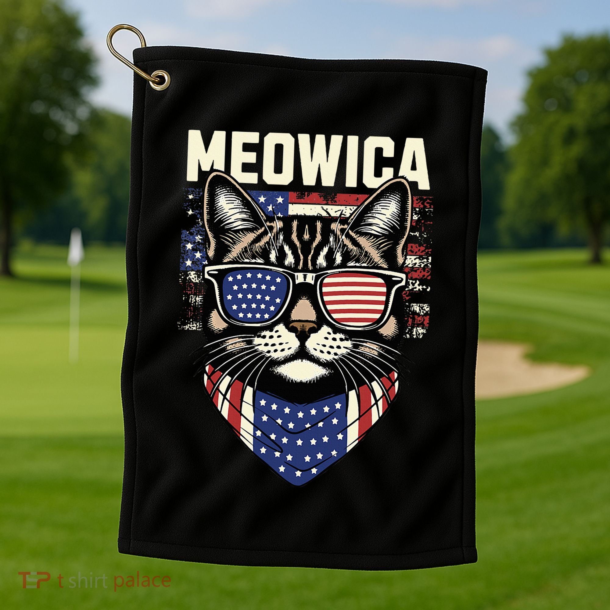 Meowica Golf Towel