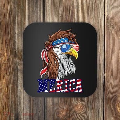 Merica Mullet Eagle Independence Day Coaster
