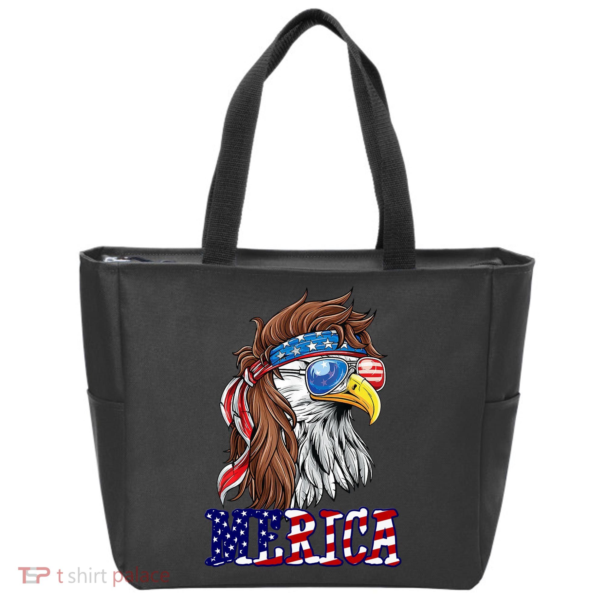 Merica Mullet Eagle Independence Day Tote Bag