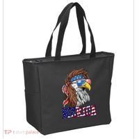 Merica Mullet Eagle Independence Day Tote Bag thumb 2