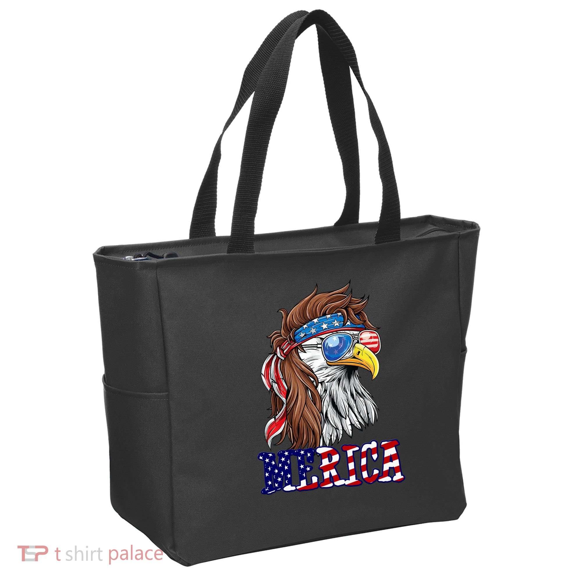 Merica Mullet Eagle Independence Day Tote Bag