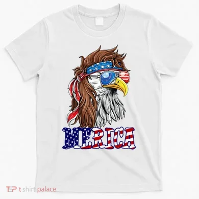 Merica Mullet Eagle Independence Day T-Shirt
