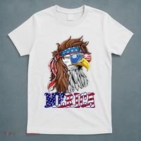 Merica Mullet Eagle Independence Day T-Shirt thumb 5