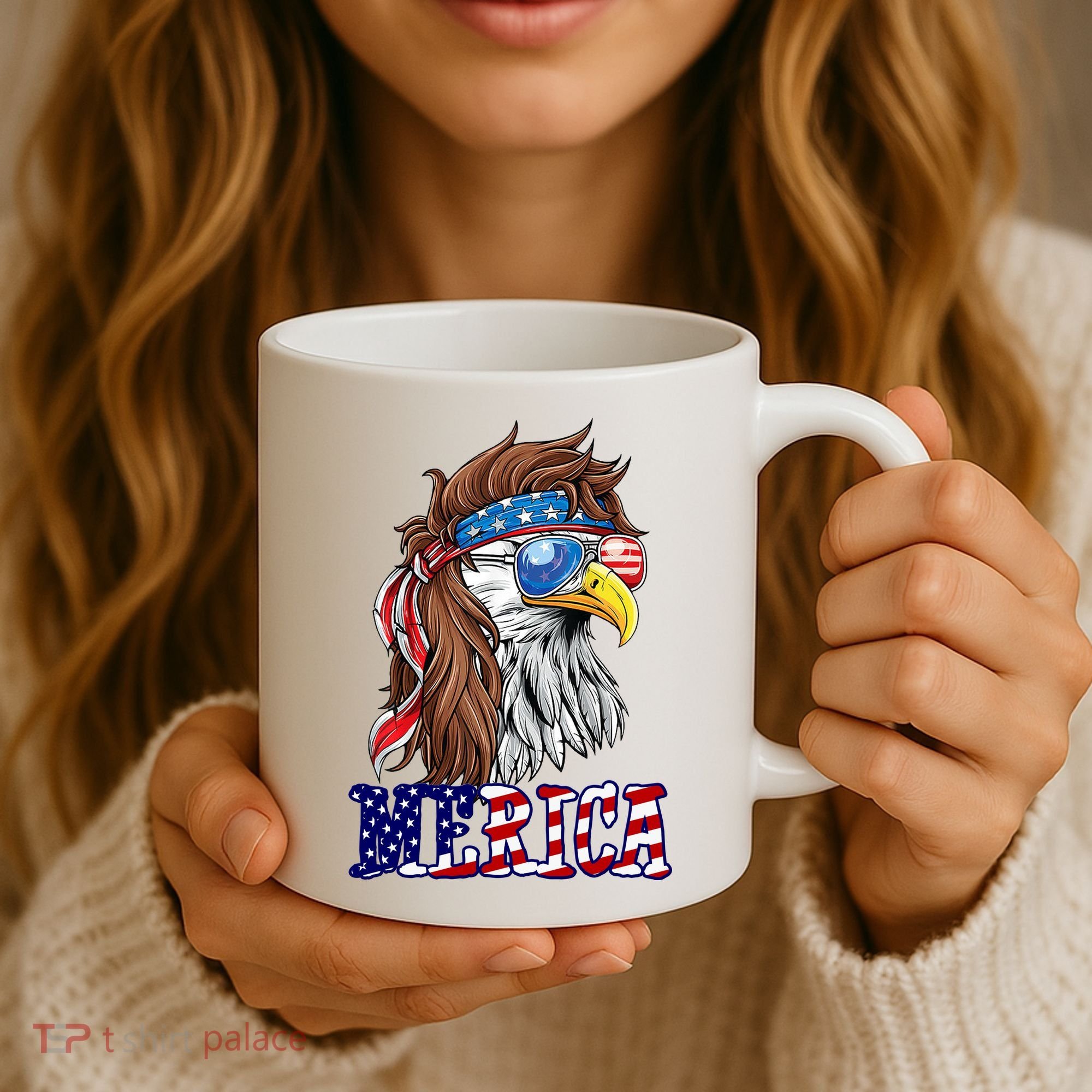 Merica Mullet Eagle Independence Day Coffee Mug
