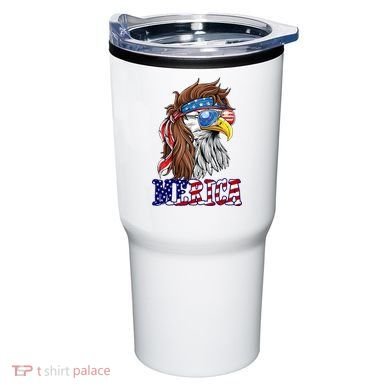 Merica Mullet Eagle Independence Day Tumbler