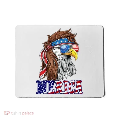 Merica Mullet Eagle Independence Day Mousepad