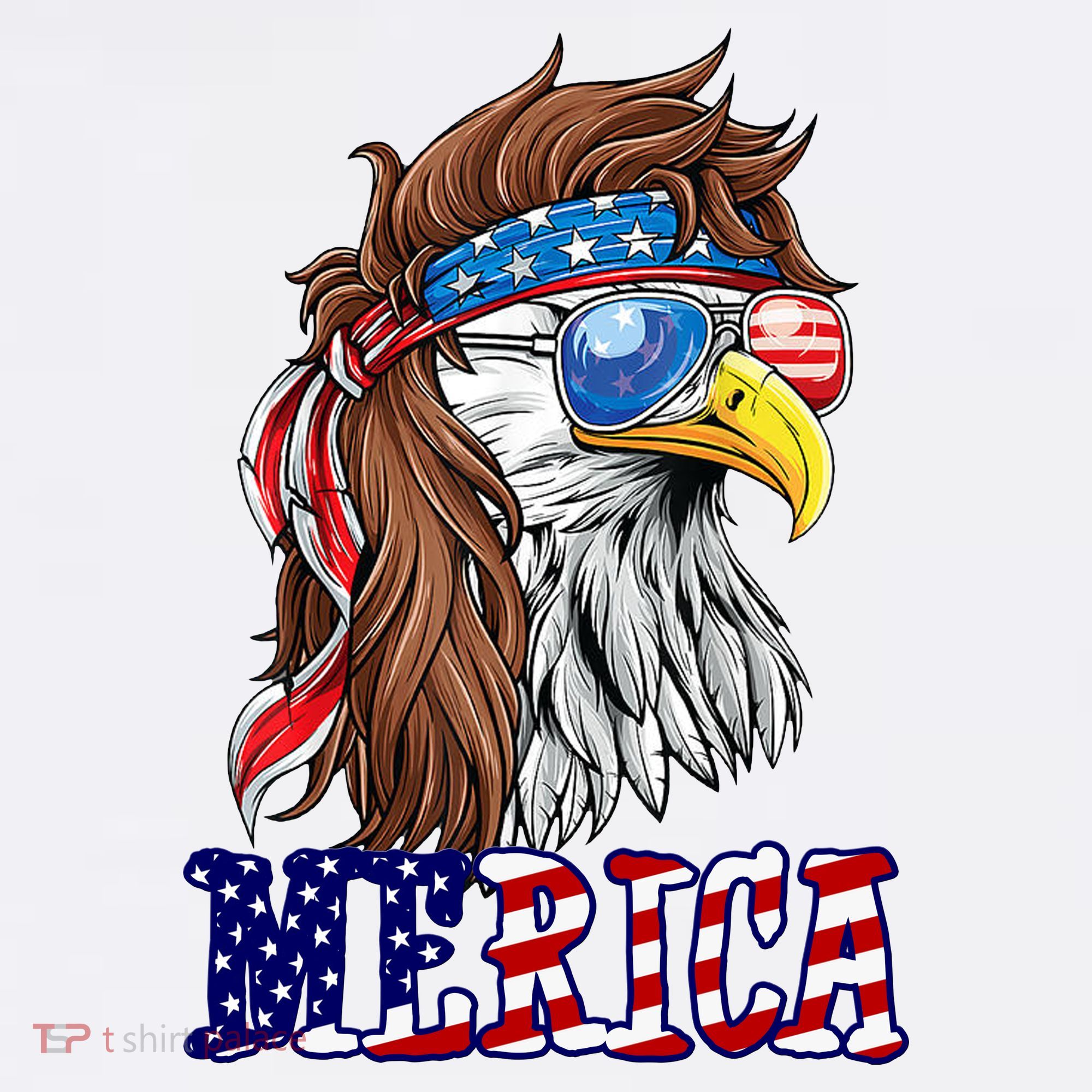 Merica Mullet Eagle Independence Day Ornament