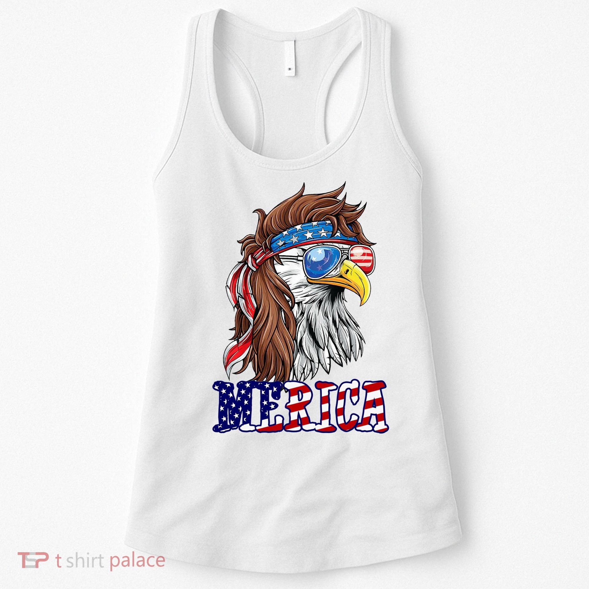 Merica Mullet Eagle Independence Day Women's Tank Top