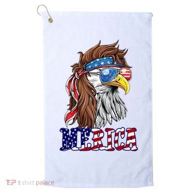 Merica Mullet Eagle Independence Day Golf Towel