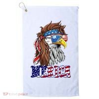 Merica Mullet Eagle Independence Day Golf Towel thumb 0