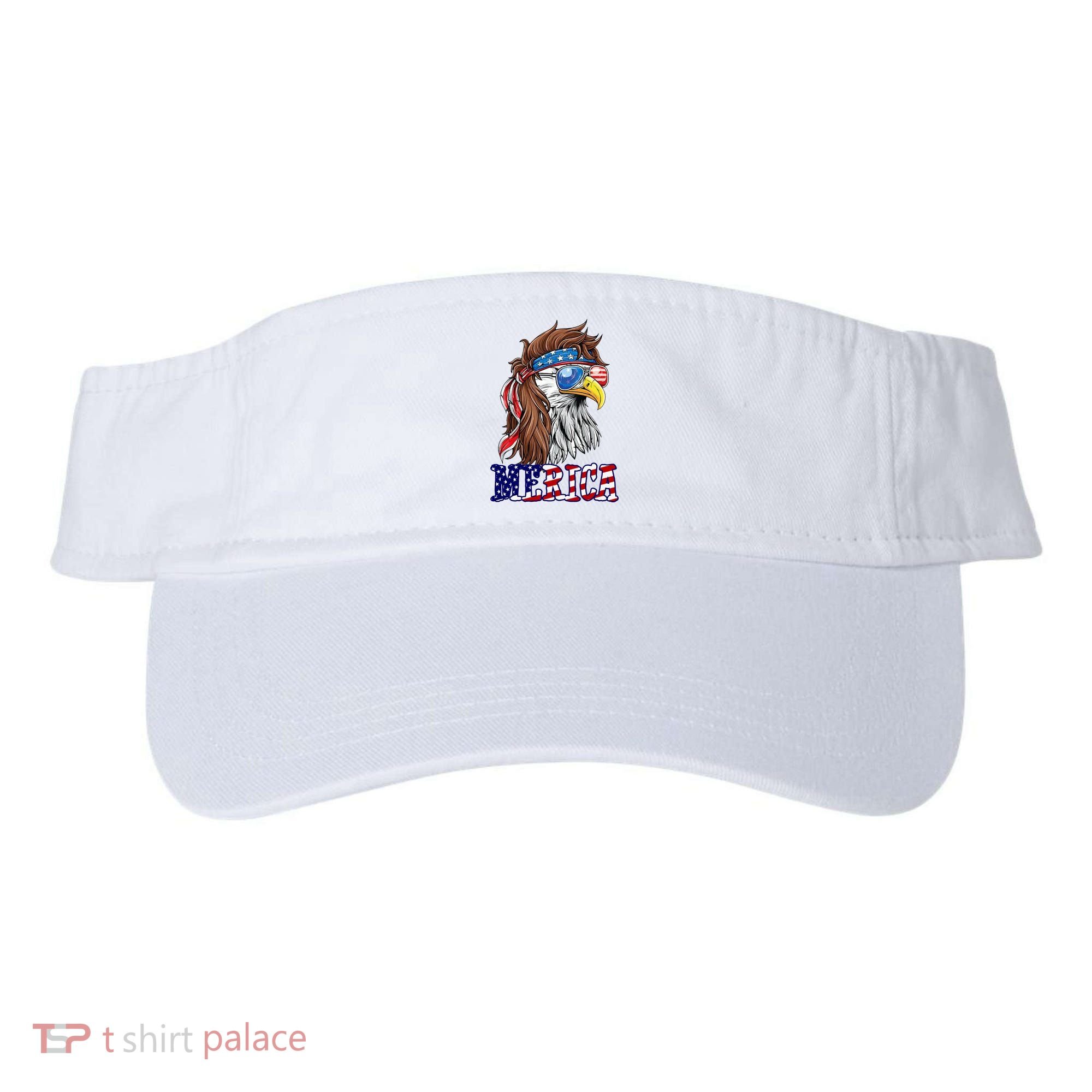 Merica Mullet Eagle Independence Day Visor