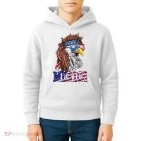 Merica Mullet Eagle Independence Day Kids Hoodie thumb 4