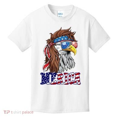 Merica Mullet Eagle Independence Day Kids T-Shirt