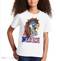 Merica Mullet Eagle Independence Day Kids T-Shirt thumb 2