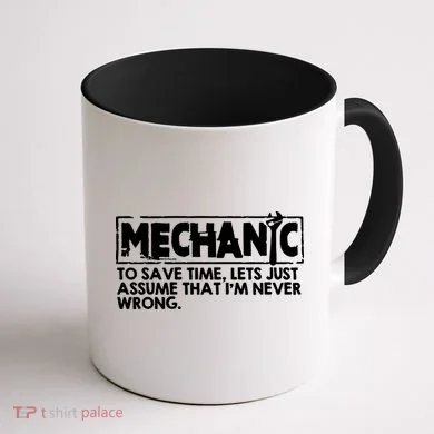Mechanic Coffee Mug back