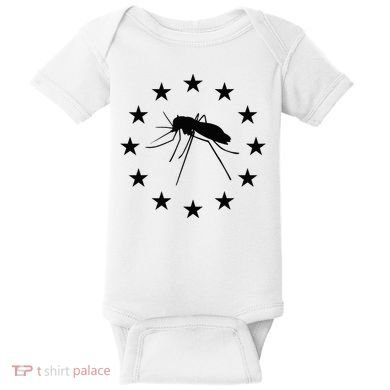 Mosquito Mississippi Flag Baby Bodysuit