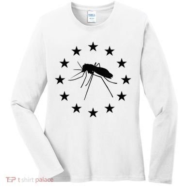 Mosquito Mississippi Flag Women's Long Sleeve Shirt