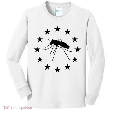 Mosquito Mississippi Flag Kids Long Sleeve Shirt