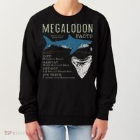 Megalodon Meg Facts Funny Shark Lover Gift Women's Sweatshirt thumb 0