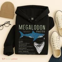 Megalodon Meg Facts Funny Shark Lover Gift Hoodie thumb 4