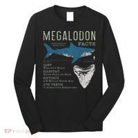 Megalodon Meg Facts Funny Shark Lover Gift Long Sleeve Shirt thumb 0
