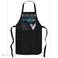 Megalodon Meg Facts Funny Shark Lover Gift Apron thumb 0