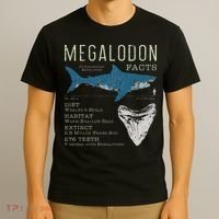 Megalodon Meg Facts Funny Shark Lover Gift T-Shirt thumb 3