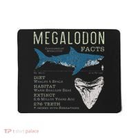 Megalodon Meg Facts Funny Shark Lover Gift Mousepad thumb 0
