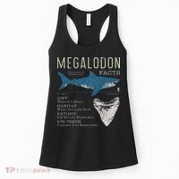 Megalodon Meg Facts Funny Shark Lover Gift Women's Tank Top thumb 0
