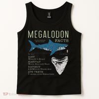 Megalodon Meg Facts Funny Shark Lover Gift Tank Top thumb 2