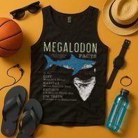 Megalodon Meg Facts Funny Shark Lover Gift Tank Top thumb 4
