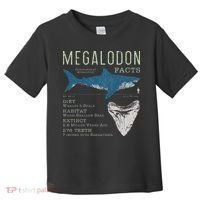 Megalodon Meg Facts Funny Shark Lover Gift Toddler T-Shirt thumb 0
