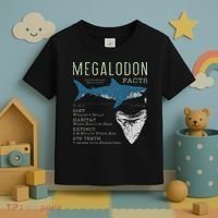 Megalodon Meg Facts Funny Shark Lover Gift Toddler T-Shirt thumb 3